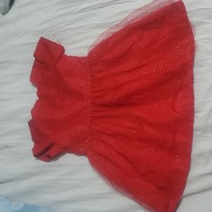 Red sparkly dress